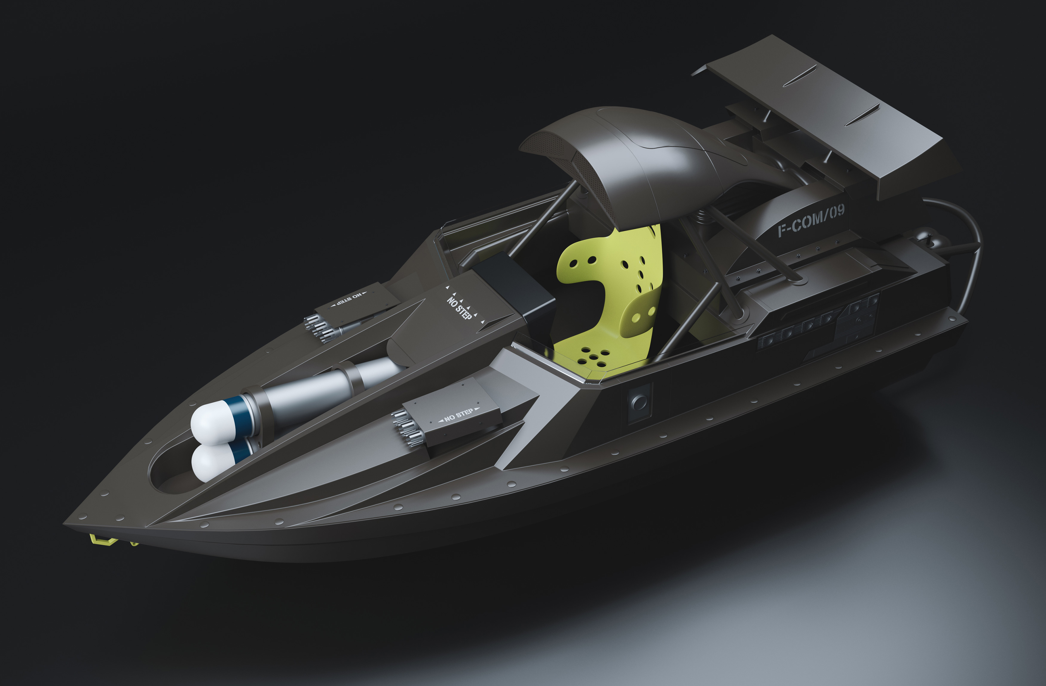 James Bond, 007 Qboat from The world is not enough.